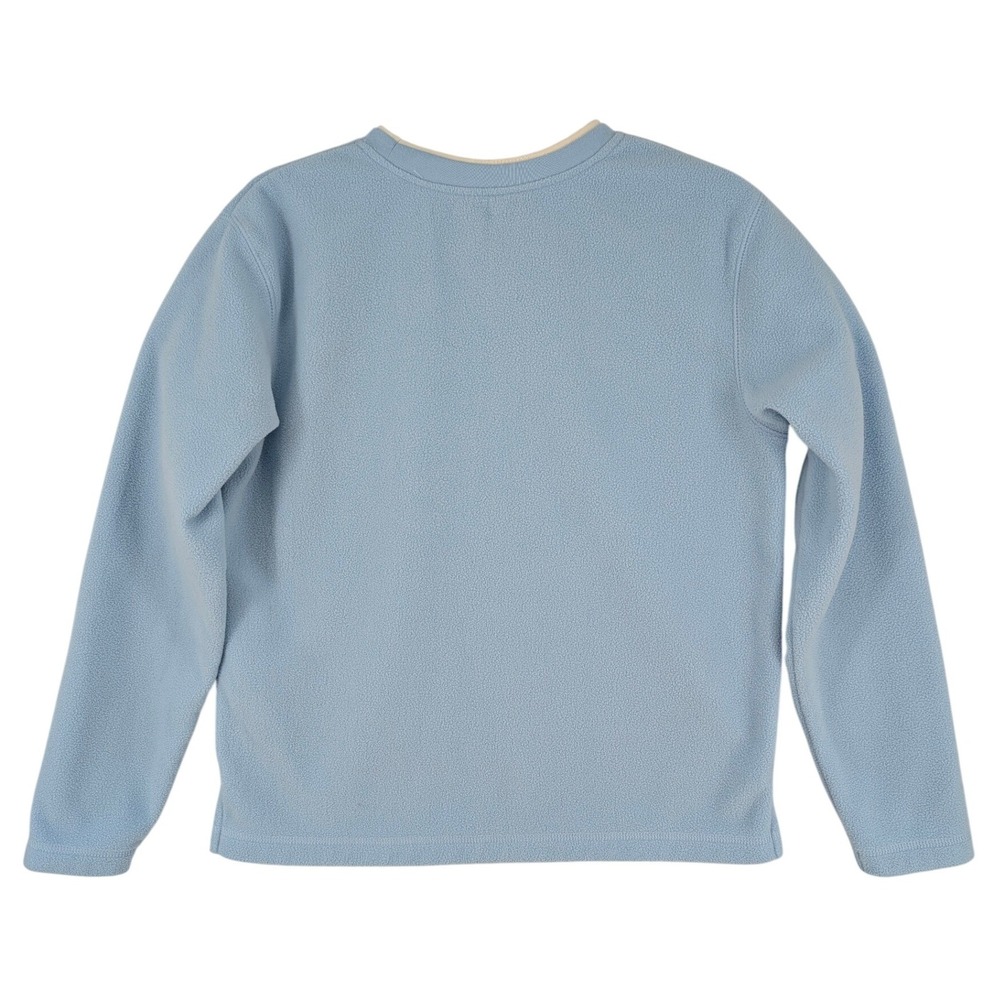 Disney Eeyore Fleece‎ Sweatshirt Light Blue Embroidered Winter Logo Size M - Picture 2 of 8